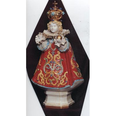 Infant Of Prague Wall Plaque, Painted Ceramic, 18 Inch -  - P-503