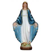 Lady Of Grace Statue, Painted Alabaster, 8.5 Inch