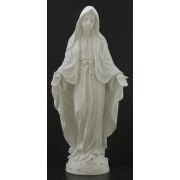Lady Of Grace Statue, White, 8 Inch