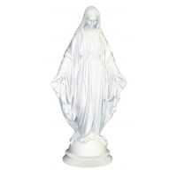 Lady Of Grace Statue White Alabaster, 16.5 Inch Italy
