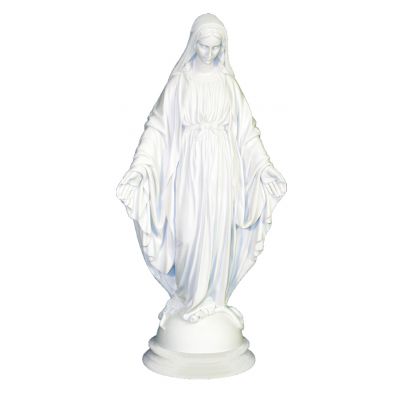 Lady Of Grace Statue White Alabaster, 16.5 Inch Italy -  - EG-12240