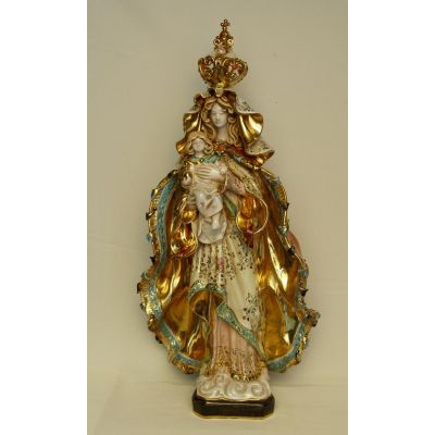 Madonna & Child, Painted Ceramic, 25 Inch Statue -  - EX-4357