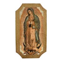 Our Lady Of Guadalupe Florentine Plaque, 5x9 Inch