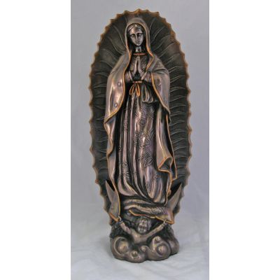 Our Lady Of Guadalupe Statue, Cold-Cast Bronze, 19.5 Inch -  - SRA-GUAD19