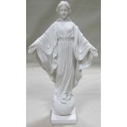 Our Lady Of The Smiles Statue, White, 9 Inch