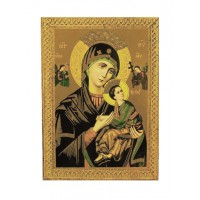 Our Lady of Perpetual Help Florentine Plaque, 5x7" Our Lady of Perpetual Help Florentine Plaque, 5x7"