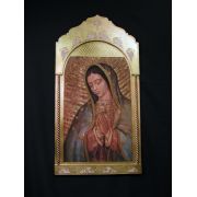 Our Lady of Guadalupe Florentine Plaque, 21x41 inches