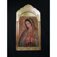 Our Lady of Guadalupe Florentine Plaque, 21x41 inches Our Lady of Guadalupe Florentine Plaque, 21x41 inches