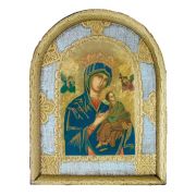 Our Lady of Perpetual Help Florentine Plaque, 4.5x6"