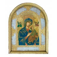 Our Lady of Perpetual Help Florentine Plaque, 4.5x6" Our Lady of Perpetual Help Florentine Plaque, 4.5x6"