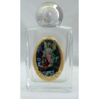 2-pk Guardian Angel Glass Holy Water Bottle - (2 Pack)