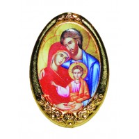 2-pk Glass Holy Family Glass Holy Water Bottle - (2 Pack)