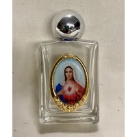 2-pk Immaculate Heart of Mary Glass Holy Water Bottle - (2 Pack) 2-pk Immaculate Heart of Mary Glass Holy Water Bottle - (2 Pack)