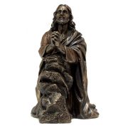 Christ praying in Gethsemane, cold-cast bronze, 7.25inches