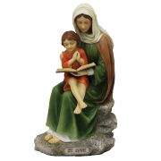 St. Anne with Mary, Hand-Painted, Full Color, 8inches