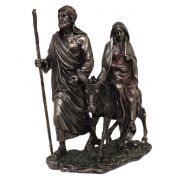 Journey TO Bethlehem, cold cast bronze, Hand-Painted, 8x9inches