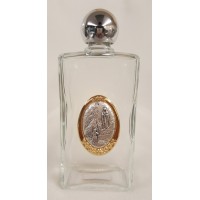 2-pk Our Lady of Lourdes Large Glass Holy Water Bottle, 5x2" - (Pack of 12) - (2 Pack)