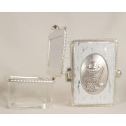 First Communion Rosary/Jewelry Rectangular Clear box, 1.5x2"