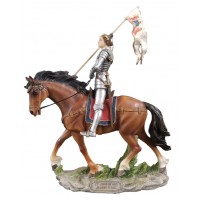St.Joan of Arc, fully hand-painted color, 10x11" St.Joan of Arc, fully hand-painted color, 10x11"