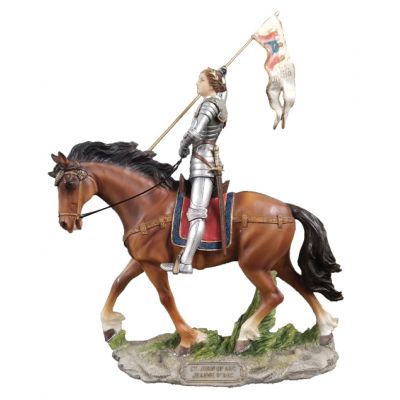 St.Joan of Arc, fully hand-painted color, 10x11" -  - SR-76003-C