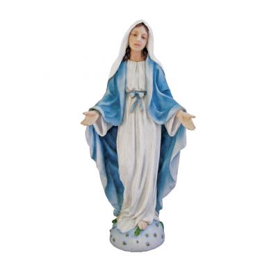 Lady of Grace, fully hand-painted color, 8" -  - SR-75742-C