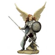 Archangel Raphael, full hand-painted color, 9"