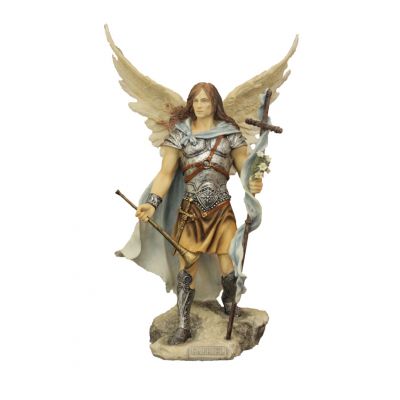 Archangel Gabriel, full hand-painted color, 9" -  - SR-76312-C