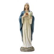 Immaculate Heart of Mary, Fully Hand-Painted Color, 10"