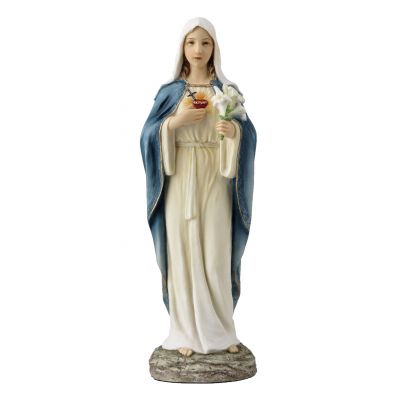 Immaculate Heart of Mary, Fully Hand-Painted Color, 10" -  - SR-77486-C