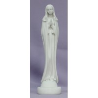 Praying Madonna, white alabaster/resin, 6"