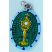 The Monstrance Hand-Painted Medal, 1"x.5"