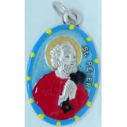 St. Peter Hand-Painted Medal, 1"x.5"