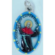St. Joseph of Cupertino Hand-Painted Medal, 1"x.5"
