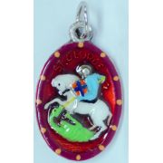 St. George Hand-Painted Medal, 1"x.5"