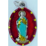 St. Matthew Hand-Painted Medal, 1"x.5"
