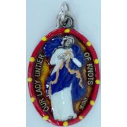 Our Lady Undoer of Knots Hand-Painted Medal, 1"x.5"