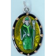 St. Patrick Hand-Painted Medal, 1"x.5"