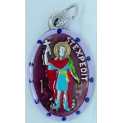 St. Expedite Hand-Painted Medal, 1"x.5"
