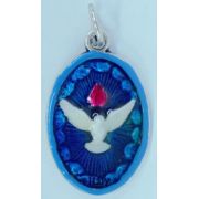 Holy Spirit Hand-Painted Medal, 1"x.5"