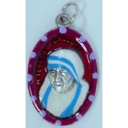 St. Mother Teresa of Calcutta Hand-Painted Medal, 1"x.5"