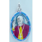 Pope Francis Hand-Painted Medal, 1"x.5"