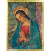Praying Virgin by Pintoriccho, Florentine Plaque, 11.75x15.5"