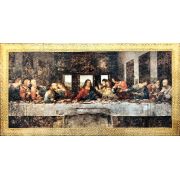 Last Supper by Da Vinci, Florentine Plaque, Gold Leaf, 18x10"