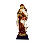 St. Theresa-baroque, hand-painted alabaster, 8"