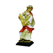 St. Cecilia, Hand-Painted Alabaster, 8.5"