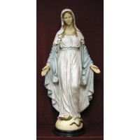 Lady of Grace, Hand-Painted Alabaster, 36 inches Lady of Grace, Hand-Painted Alabaster, 36 inches