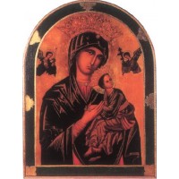 Our Lady of Perpetual Help Florentine Plaque, 23x31" Our Lady of Perpetual Help Florentine Plaque, 23x31"