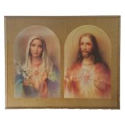 Sacred Heart of Jesus & Immaculate Heart of Mary by Vicentini Plaque