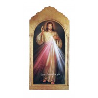 Divine Mercy Florentine Plaque, 21x45"