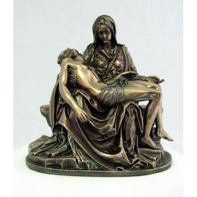 Pieta, Cold-Cast Bronze, Lightly Painted, 6.25 Inch Statue -  - SR-75039
